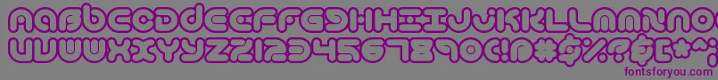 TechniqueOlBrk-Schriftart – Violette Schriften auf grauem Hintergrund