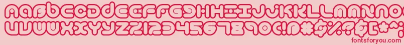 TechniqueOlBrk Font – Red Fonts on Pink Background