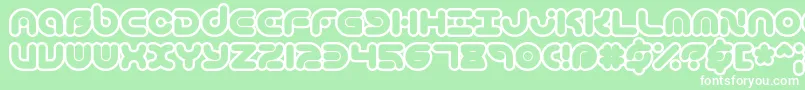 TechniqueOlBrk Font – White Fonts on Green Background