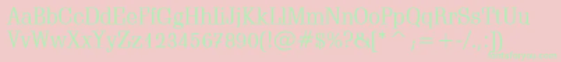 SchadowBt Font – Green Fonts on Pink Background