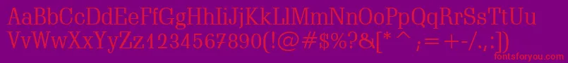 SchadowBt Font – Red Fonts on Purple Background