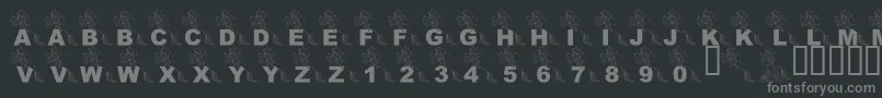 Police LmsPartOfTheFontWorld – polices grises sur fond noir
