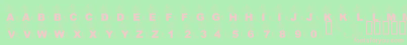 fuente LmsPartOfTheFontWorld – Fuentes Rosadas Sobre Fondo Verde