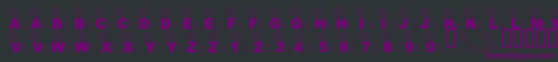 LmsPartOfTheFontWorld Font – Purple Fonts on Black Background