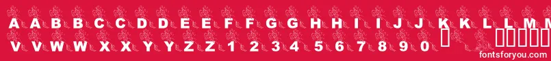 LmsPartOfTheFontWorld Font – White Fonts on Red Background