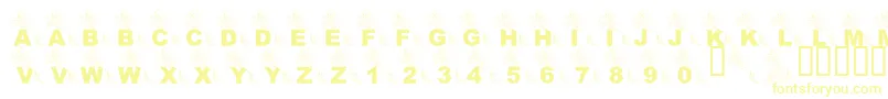 LmsPartOfTheFontWorld Font – Yellow Fonts on White Background