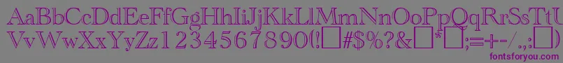 CathedralopenRegularDb Font – Purple Fonts on Gray Background