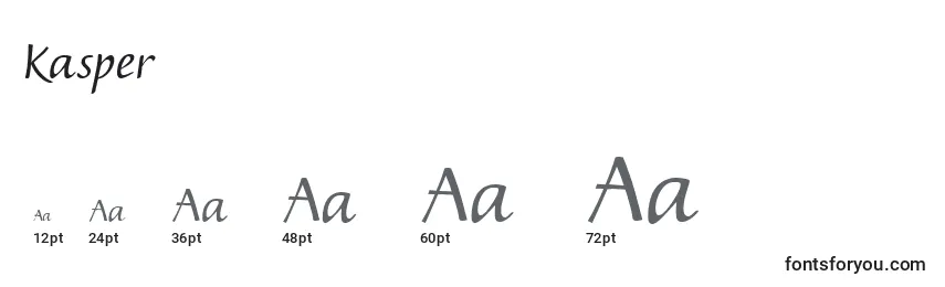Kasper Font Sizes