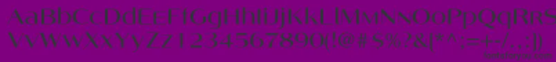 Angelicac Font – Black Fonts on Purple Background