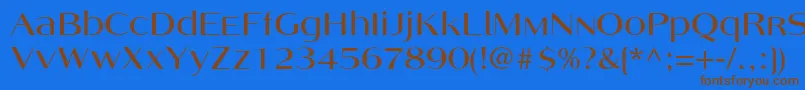 More about Angelicac Font Angelicac Font – Brown Fonts on Blue Background