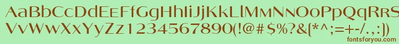 Angelicac Font – Brown Fonts on Green Background