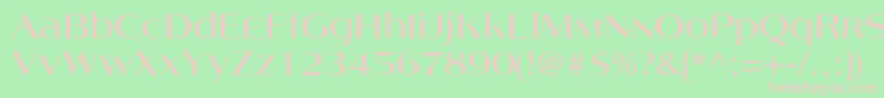 Angelicac Font – Pink Fonts on Green Background