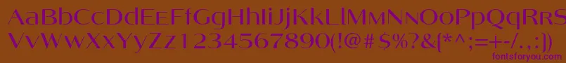 Angelicac Font – Purple Fonts on Brown Background