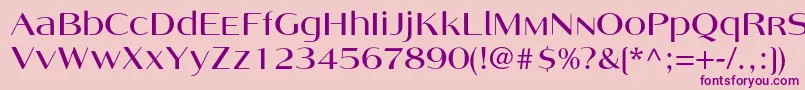 Angelicac Font – Purple Fonts on Pink Background