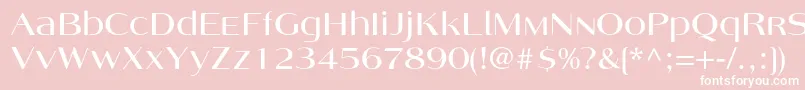 Angelicac Font – White Fonts on Pink Background