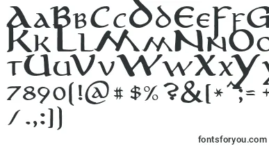 Aniron font – celtic Fonts