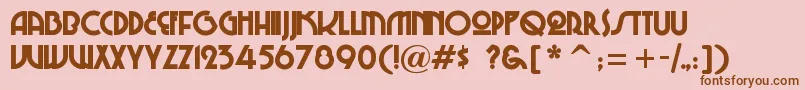 ChiTown Font – Brown Fonts on Pink Background