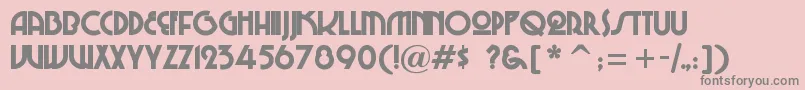 ChiTown Font – Gray Fonts on Pink Background