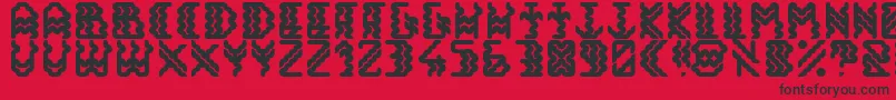 Alisios Font – Black Fonts on Red Background