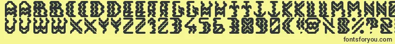 More about Alisios Font Alisios Font – Black Fonts on Yellow Background