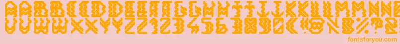 Alisios Font – Orange Fonts on Pink Background