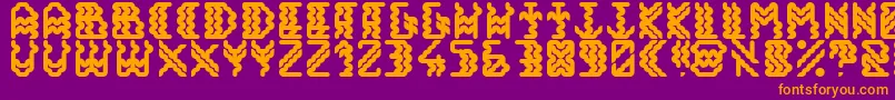 Más sobre la fuente Alisios fuente Alisios – Fuentes Naranjas Sobre Fondo Morado