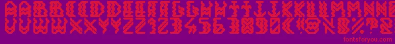 Alisios Font – Red Fonts on Purple Background