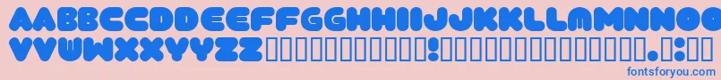 Tantor Font – Blue Fonts on Pink Background