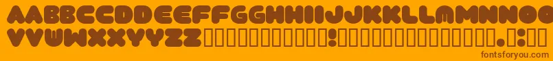 Tantor Font – Brown Fonts on Orange Background