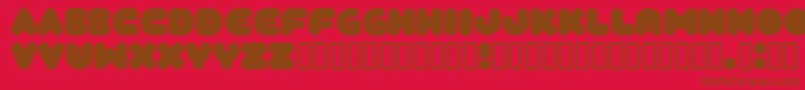 Tantor Font – Brown Fonts on Red Background