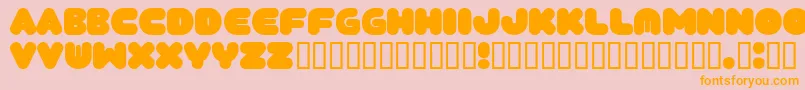 Tantor Font – Orange Fonts on Pink Background
