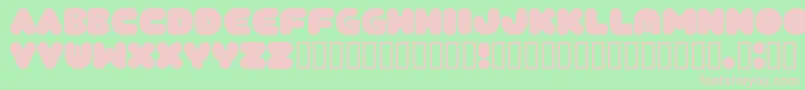 Tantor Font – Pink Fonts on Green Background