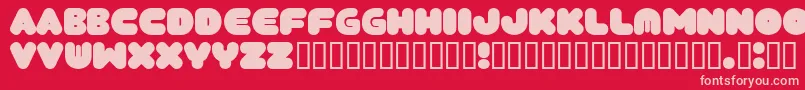Tantor Font – Pink Fonts on Red Background