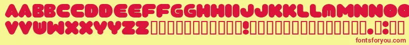 Więcej informacji o czcionce Tantor Czcionka Tantor – czerwone czcionki na żółtym tle