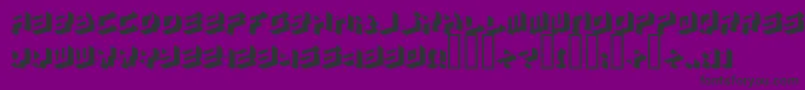 フォントSimpletype – 紫の背景に黒い文字