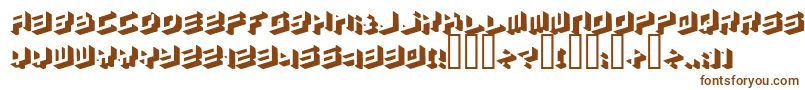 フォントSimpletype – 白い背景に茶色のフォント