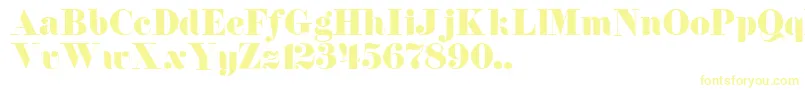 Czcionka TqfFlorentine – żółte czcionki na białym tle