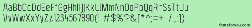 F4aagentcondbook Font – Black Fonts on Green Background