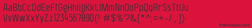 F4aagentcondbook Font – Black Fonts on Red Background