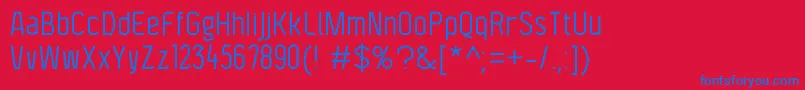 F4aagentcondbook Font – Blue Fonts on Red Background