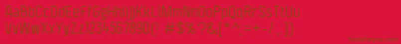 F4aagentcondbook Font – Brown Fonts on Red Background