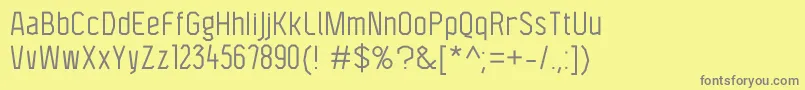 F4aagentcondbook Font – Gray Fonts on Yellow Background