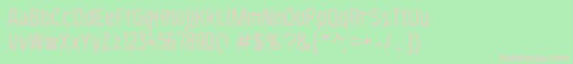 F4aagentcondbook Font – Pink Fonts on Green Background