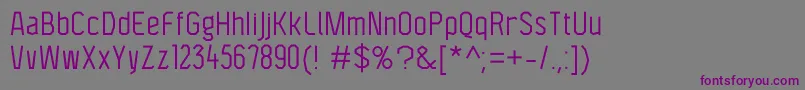 F4aagentcondbook Font – Purple Fonts on Gray Background