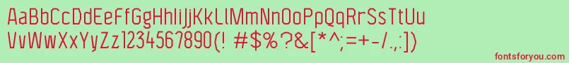 F4aagentcondbook Font – Red Fonts on Green Background