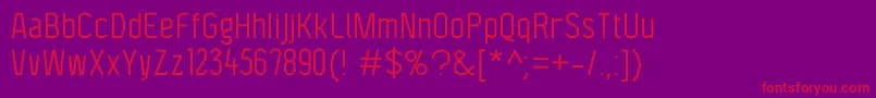 F4aagentcondbook Font – Red Fonts on Purple Background