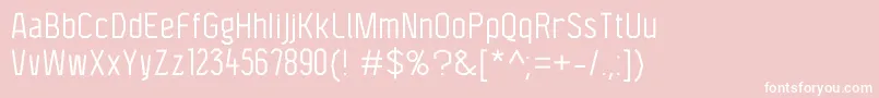 F4aagentcondbook Font – White Fonts on Pink Background