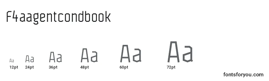 Größen der Schriftart F4aagentcondbook