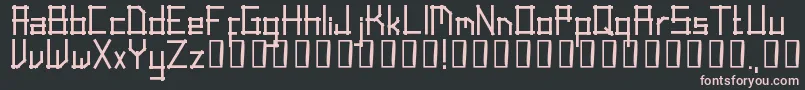 LinearScript Font – Pink Fonts on Black Background