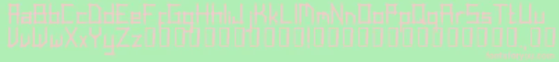 LinearScript Font – Pink Fonts on Green Background